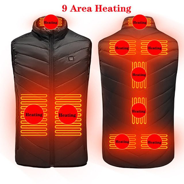 9 Areas heated Black