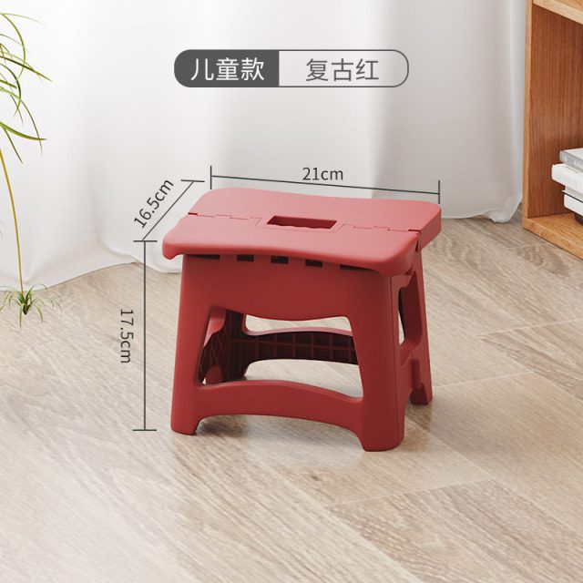 Folding stool - red